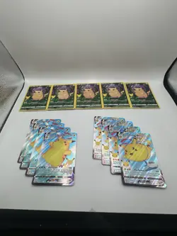 Pokemon Pikachu TCG Celebrations Card Lot - Full Art/Flying/Surfing Lot Of 13 - Image 1
