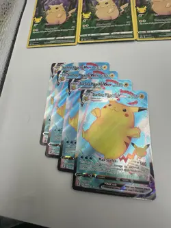 Pokemon Pikachu TCG Celebrations Card Lot - Full Art/Flying/Surfing Lot Of 13 - Image 2