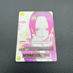 You’ll Frighten Me Alternate Art Card OP14-118 English R ALT One Piece Card Game - Image 1