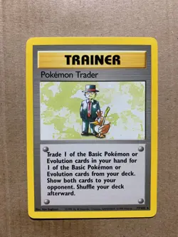 Pokemon Trader 77/102 Base Set - Rare Pokemon Card - NM/Mint - Image 1