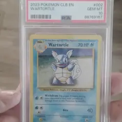 Pokemon Wartortle 002/034 PSA 10 GEM MT Trading Card Game Classic Holo 2023 - Image 1