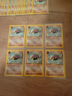 6 Pokemon 1st Edition Kabuto Cards 50/62 Fossil Set - Image 1