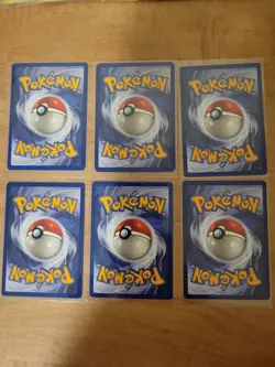 6 Pokemon 1st Edition Kabuto Cards 50/62 Fossil Set - Image 2