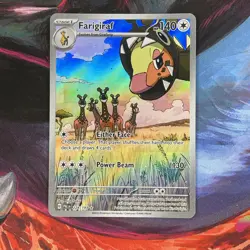 Pokemon TCG Farigiraf Card 228/193 Sv02: Paldea Evolved NM Illustration Rare - Image 1