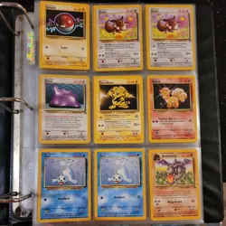 1999 POKEMON base CARDS Vintage lot. Pikachu. dragonite. 160 Cards plus Trainers - Image 1