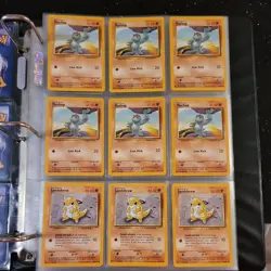 1999 POKEMON base CARDS Vintage lot. Pikachu. dragonite. 160 Cards plus Trainers - Image 3