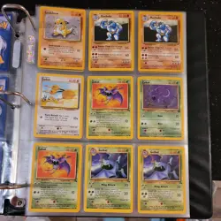 1999 POKEMON base CARDS Vintage lot. Pikachu. dragonite. 160 Cards plus Trainers - Image 4