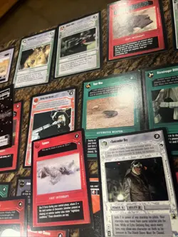 200 + Lot 1995 Decipher Star Wars Customizable Card Game Mint Unplayed Card Lot - Image 5