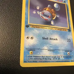 Squirtle 68/82 Team Rocket 1st First Edition Pokemon Card Mint Condition - Image 2