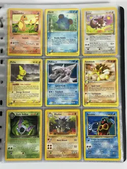 Pokemon Card Collection VTG Binder Holo Rare 1st Ed WoTC Palkia DP27 Charmander - Image 1