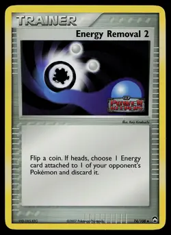 Pokemon Card - Energy Removal 2 Power Keepers 74/108 Reverse Holo Stamped - Image 1