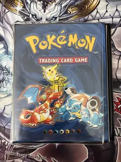 (HPL) Pokemon Card WOTC 1999 Original Blue 4-Pocket Binder Collectors Album TCG - Image 1