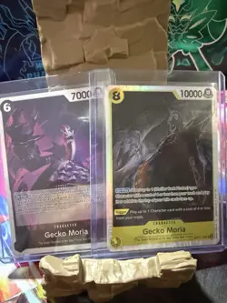 Gecko Moria Foil PRB02-013 and OP14-104 Foil One Piece Card TCG! - Image 2