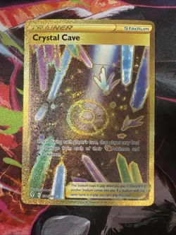Pokemon TCG Crystal Cave Evolving Skies Holo Card 230/203 Secret Rare - Image 1