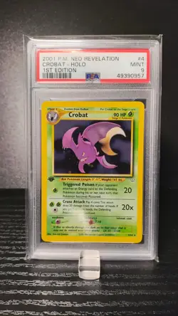 Crobat - 1st Edition Holo - Neo Revelation 4/64 - PSA 9 Mint - Pokemon Card - Image 2