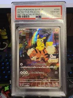 PSA 10 Detective Pikachu - 098/SV-P 098/SV-P Sv-P Promotional Cards Holo - Image 1