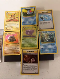 Pokemon Fossil Booster LONG CRIMP Pack WOTC Open Pack Plus 7 Cards - Image 2