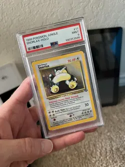 1999 Pokemon TCG Jungle Snorlax Holo Card #11 PSA 9 - Image 1