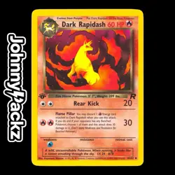 Pokemon TCG - Dark Rapidash 44/82 - 1st Edition Card - Team Rocket 2000 (NM) - Image 1