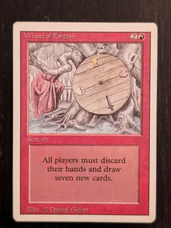 Wheel of Fortune * REVISED * MP/LP * Magic the Gathering MtG - Image 1