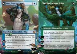 x1 Oko, Lorwyn Liege // Oko, Shadowmoor Scion - Borderless M MTG Lorwyn Eclipsed - Image 1
