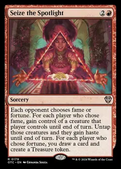 MTG Seize the Spotlight, NM-Mint, English Commander: Outlaws of Thunder Junction - Image 1