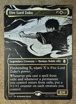 Fire Lord Zuko (Borderless) Avatar: The Last Airbender TLA - NM MTG - Image 1