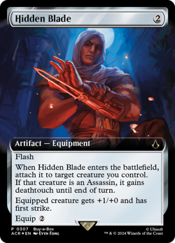 Hidden Blade (Extended Art) [Assassin's Creed Promos] Magic MTG - Image 1
