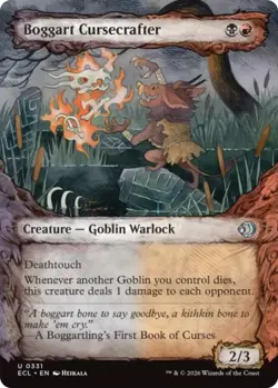 x4 Boggart Cursecrafter - Foil - Showcase U MTG Lorwyn Eclipsed M/NM, English - Image 1