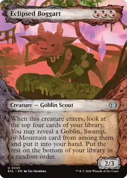 x4 Eclipsed Boggart - Foil - Showcase U MTG Lorwyn Eclipsed M/NM, English - Image 1