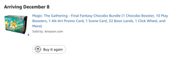 Magic The Gathering Final Fantasy CHOCOBO BUNDLE New Presale Play Booster Packs - Image 4