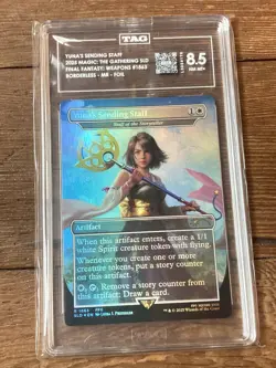 Yuna's Sending Staff - Staff of the Storyteller (Rainbow Foil) - SLD MTG TAG 8.5 - Image 1