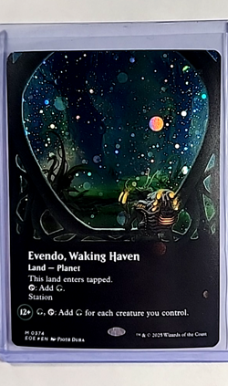 MTG Magic the Gathering Edge of Eternities Galaxy Foil #374 Evendo Waking Haven - Image 1