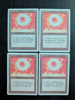 Sol Ring Set of 4 * REVISED * NM+LP * Magic the Gathering MtG - Image 1