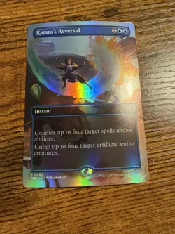 MTG Magic The Gatherin Avatar Katara's Reversal Eternal Borderless Showcase FOIL - Image 1