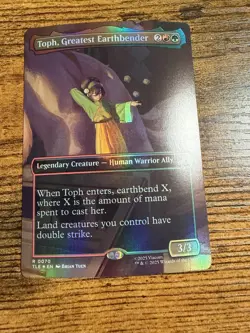 MTG Magic The Avatar Toph Greatest Earthbender Eternal Borderless Showcase FOIL - Image 1