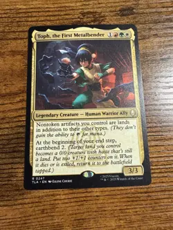 MTG Magic The Gathering Avatar Rare Toph the First Metalbender - Image 1