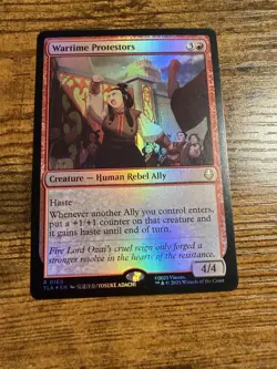 MTG Magic The Gathering Avatar Rare FOIL Wartime Protestors - Image 1