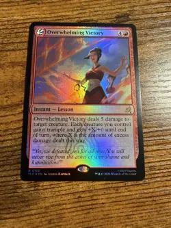 MTG Magic The Gathering Avatar Rare FOIL Eternal Overwhelming Victory - Image 1