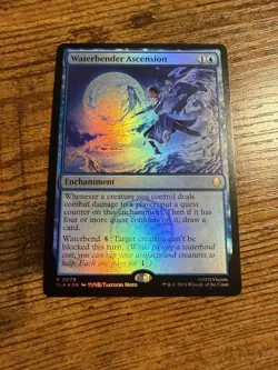 MTG Magic The Gathering Avatar Rare FOIL Waterbender Ascension - Image 1