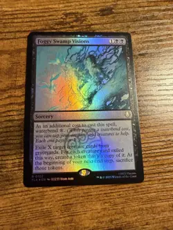 MTG Magic The Gathering Avatar Rare FOIL Foggy Swamp Visions - Image 1