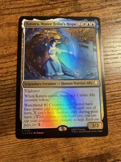 MTG Magic The Gathering Avatar Rare FOIL Katara Water Tribe's Hope - Image 1