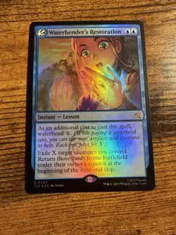 MTG Magic The Gathering Avatar Rare FOIL Eternal Waterbender's Restoration - Image 1