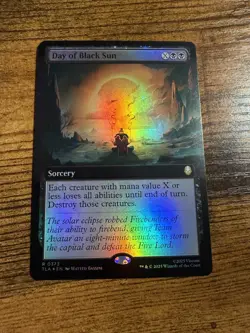 MTG Magic The Gathering Avatar Rare FOIL Extended Art Day of Black Sun - Image 1