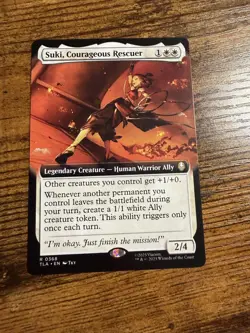 MTG Magic The Gathering Avatar Extended Art Suki Courageous Rescuer - Image 1
