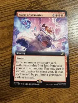 MTG Magic The Gathering Avatar Extended Art Storm of Memories - Image 1