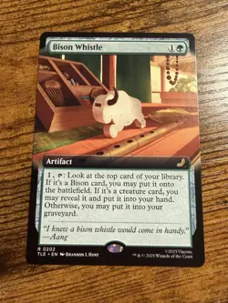 MTG Magic The Gathering Avatar Extended Art Rare Bison Whistle - Image 1