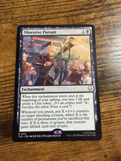 MTG Magic The Gathering Avatar Rare Obsessive Pursuit - Image 1