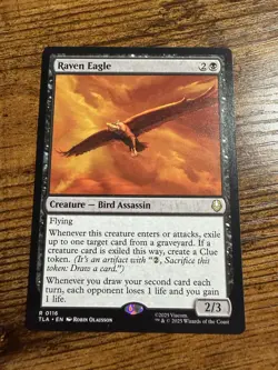 MTG Magic The Gathering Avatar Rare Raven Eagle - Image 1