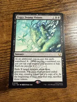 MTG Magic The Gathering Avatar Rare Foggy Swamp Visions - Image 1